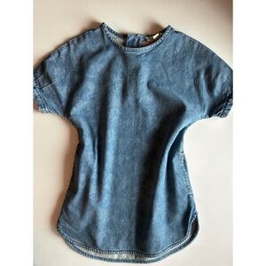 EUC Stella McCartney Kids Horses Denim Dress 6y